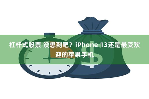 杠杆式股票 没想到吧？iPhone 13还是最受欢迎的苹果手机