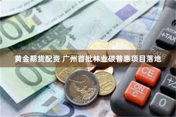 黄金期货配资 广州首批林业碳普惠项目落地